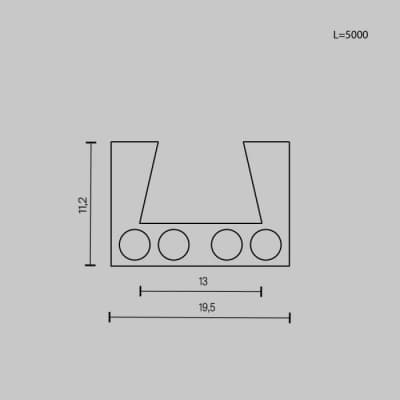 Шинопровод Maytoni Busbar trunkings Elasity TRX160-115B