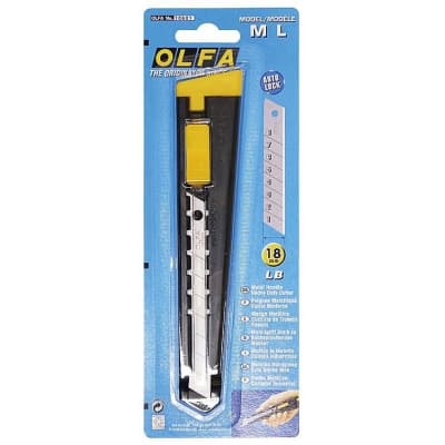 Нож металлический с выдвижным лезвием OLFA 18 мм OL-ML