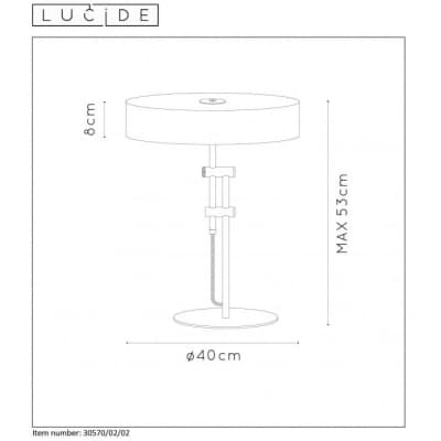 Интерьерная настольная лампа Lucide Giada 30570/02/02