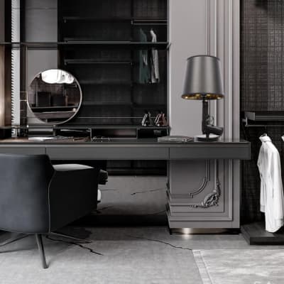 Интерьерная настольная лампа Loft It Arsenal 10136/A Dark grey