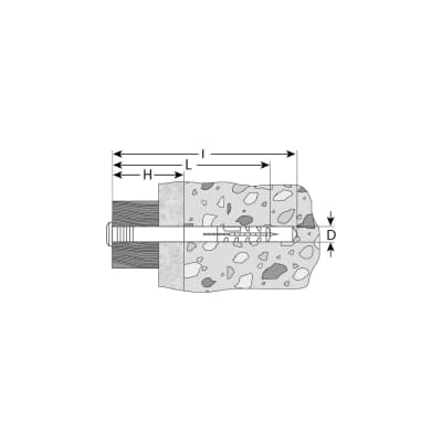 Дюбель-гвоздь полипропиленовый с грибовидным бортиком ЗУБР 60 x 6 мм, 1200 шт. 4-301350-06-060