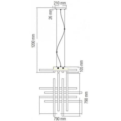 Люстра подвесная Horoz Asfor 019-011-0085BL