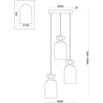 Подвесной светильник Freya Pitch FR5365PL-03CH