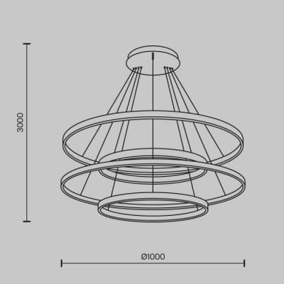 Подвесной светильник Maytoni Rim MOD058PL-L174BK