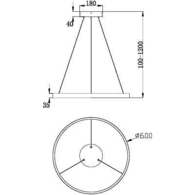 Подвесной светильник Maytoni Rim MOD058PL-L32WK