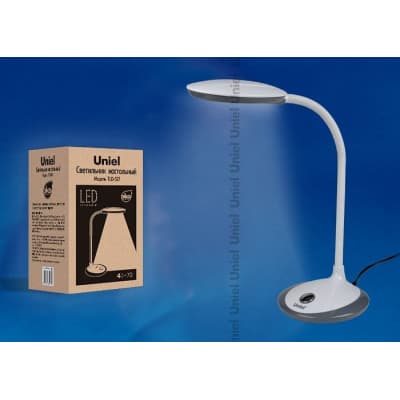 Настольная лампа Uniel TLD-527 Grey LED 400Lm 4500K UL-00000417