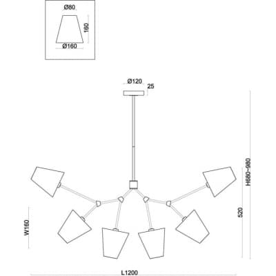 Потолочная люстра Freya Hats FR5370CL-06B