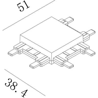 Коннектор CN-SWG-SLIM-BL-T