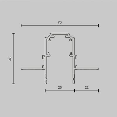 Шинопровод Maytoni Busbar trunkings Exility TRX034-422.12B