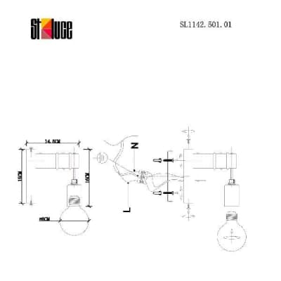 Бра Bagetti SL1142.501.01 Evoluce