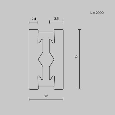 Шинопровод Maytoni Busbar trunkings Flarity TRX154-112BS