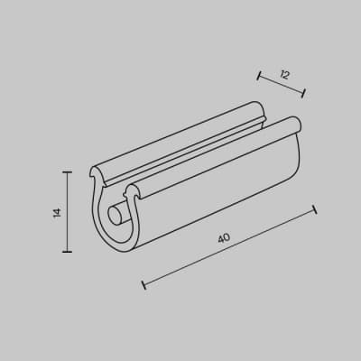 Фиксатор ремня Maytoni Accessories for system Parity TRA130BF-B