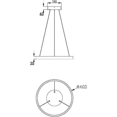 Подвесной светильник Maytoni Rim MOD058PL-L32BSK