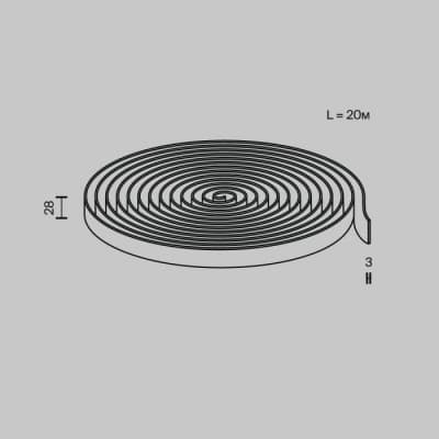 Шинопровод Maytoni Conductive textile tape Parity TRX130-1.20GR