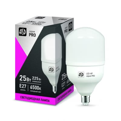 Лампа светодиодная LED-HP-PRO 25Вт 230В E27 6500К 2250Лм ASD 4690612018713