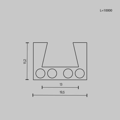 Шинопровод Maytoni Busbar trunkings Elasity TRX160-1110B