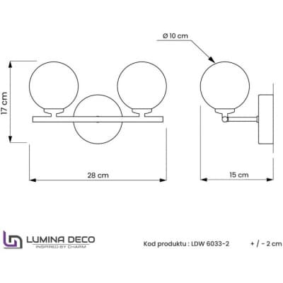 Бра Lumina Deco Marsiada LDW 6033-2 MD