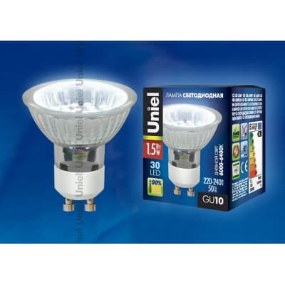 Лампа светодиодная Uniel LED JCDR SMD 1,5W DW GU10 04794