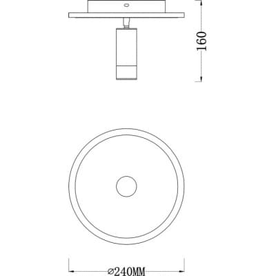 Настенно-потолочный светильник Escada 20046LED 20046SMA/01LED WH