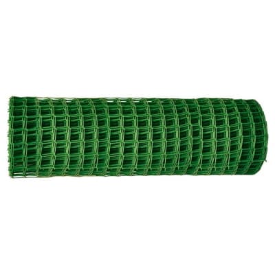Решетка заборная в рулоне, 1,5 х 25 м, ячейка 75 х 75 мм, пластиковая, зеленая, Россия 64535