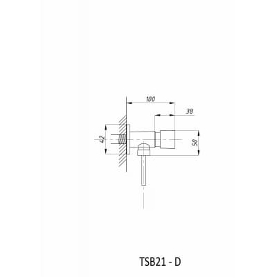 Кран для писсуара TSARSBERG TSB-021D нажимной тип Кр-Н