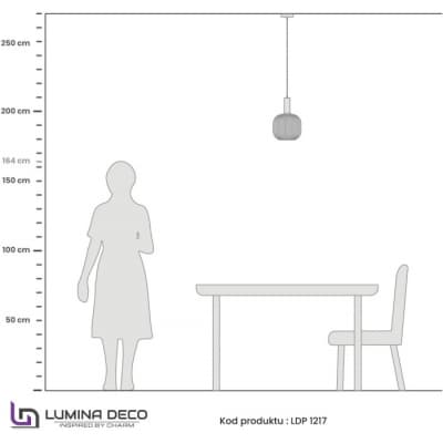 Подвесной светильник Lumina Deco Gato LDP 1217-1 WT+BK