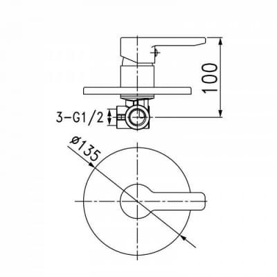 Смеситель для душа IDDIS Sena (SENSB00i66)