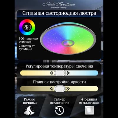 Потолочная люстра Natali Kovaltseva Colorful RGB INNOVATION STYLE 83119