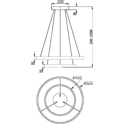 Подвесной светильник Maytoni Rim MOD058PL-L55BSK