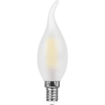 Лампа светодиодная филамент FERON LB-74, C35T (свеча на ветру), 9W 230V E14 2700К 25959