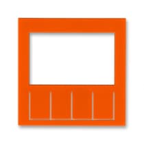 Смен панель на накладку для терморег/тайм ABB EPJ Levit Оранжевый / дымчатый чёрный 2CHH910011A8066