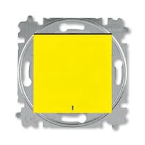 Переключатель 1-кл с ориент подсветкой ABB EPJ Levit жёлтый / дымчатый чёрный 2CHH590646A6064