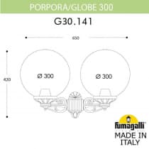 Светильник уличный настенный FUMAGALLI PORPORA/G300 G30.141.000.VZF1R