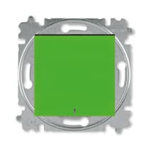 Переключатель 1-кл с ориент подсветкой ABB EPJ Levit зелёный / дымчатый чёрный 2CHH590646A6067
