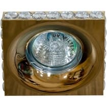Светильник потолочный встраиваемый FERON DL202-C, классика MR16 G5.3, золото 28470