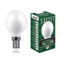 Лампа светодиодная Saffit SBG4507 7W E14 6400К 55123