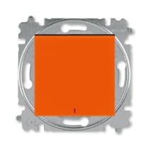 Переключатель 1-кл с контр подсветкой ABB EPJ Levit Оранжевый / дымчатый чёрный 2CHH592545A6066