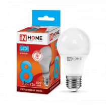 Лампа светодиодная LED-A60-VC 8Вт 230В Е27 4000К 720Лм IN HOME 4690612024028
