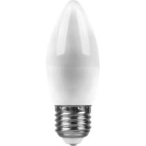 Лампа светодиодная FERON LB-72, C37 (свеча), 5W 230V E27 2700К 25764