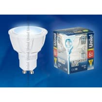 Лампа светодиодная Uniel LED JCDR 6W NW GU10 FR 38D 07907