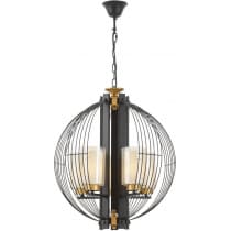 Подвесная люстра Lumina Deco Ponti LDP 1245-5 BK+MD