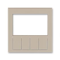Смен панель на накладку для терморег/тайм ABB EPJ Levit кофе макиато / Белый 2CHH910011A8018