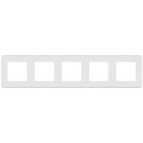 Рамка декоративная универсальная Legrand Inspiria, 5 постов, для горизонтальной или вертикальной установки, цвет "Белый" 673970