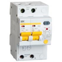 Дифференциальный автоматический выключатель IEK АД12М 2Р B16 30мА MAD12-2-016-B-030