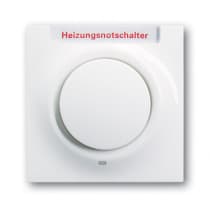Клавиша для одноклавишного выключателя/переключателя/кнопки с красной линзой с маркировкой HNS ABB Impuls альпийский Белый 2CKA001753A6588