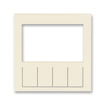 Смен панель на накладку для терморег/тайм ABB EPJ Levit cлоновая коcть / Белый 2CHH910011A8017