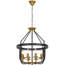 Подвесная люстра Lumina Deco Berling LDP 8024-8 BK+MD