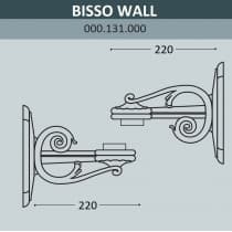 Консоль для паркового фонаря FUMAGALLI BISSO WALL 000.131.000.A0