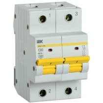 Автоматический выключатель IEK ВА47-150 2Р 80А 15кА характеристика C MVA50-2-080-C
