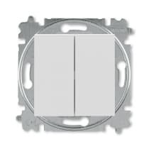 Переключатель и кнопка с перекидным контактом ABB EPJ Levit cерый / Белый 2CHH595345A6016